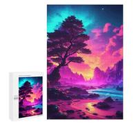 1000 PCS Jigsaws for Teenagerss Magical Twilight Shoreline Puzzle for Adults Anti-Stress Toys Difficult Hard Birthday Present, Gifts, 1000 PCS