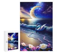 1000 PCS Jigsaws for Teenagerss Moonlit Swan Serenity -1 Puzzle for Adults Relaxing Games Enhance Memory Gifts for Friends And Family 1000 PCS