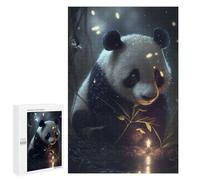 1000 PCS Jigsaws for Teenagerss Panda Fireflies Animal Puzzle for Adults Toy Wall Decor A Work of Art Birthday Present, Gifts, 1000 PCS