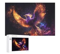 1000 PCS Jigsaws for Teenagerss Phoenix Rise Celestial Flame Artwork -1 Adult Jigsaw Puzzle Toy Wall Decor Precision Cutting Great Gift for Gaming 1000 PCS