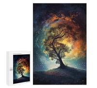 1000 PCS Jigsaws for Teenagerss Puzzle A Galaxy Tree Adult Puzzles Relaxing Games Enhance Memory Parent-child Interaction 1000 PCS