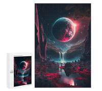 1000 PCS Jigsaws for Teenagerss Puzzle Alien Waterfall Planet Jigsaws for Adults Hands-on Game Pattern Assembly Unique Gifts for Birthday And Christmas 1000 PCS