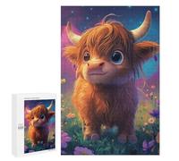 1000 PCS Jigsaws for Teenagerss Puzzle Baby Highland Cow Jigsaws for Adults Hands-on Game Pattern Assembly Unique Gifts for Birthday And Christmas 1000 PCS