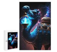 1000 PCS Jigsaws for Teenagerss Puzzle Blue Camel Jigsaws for Adults Hands-on Game Pattern Assembly Unique Gifts for Birthday And Christmas 1000 PCS