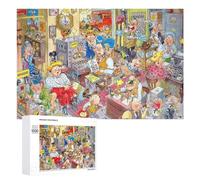 1000 PCS Jigsaws for Teenagerss Puzzle Busy Office Chaos Puzzle Puzzle for Adults Hands-on Game Difficult Hard Parent-child Interaction 1000 PCS