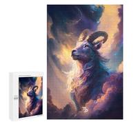 1000 PCS Jigsaws for Teenagerss Puzzle Capricorn Celestial Guardian Adult Jigsaw Puzzle Relaxing Games Pattern Assembly Parent-child Interaction 1000 PCS