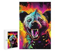 1000 PCS Jigsaws for Teenagerss Puzzle Colorful Hyena Artwork Puzzle for Adults Hands-on Game Difficult Hard Parent-child Interaction 1000 PCS