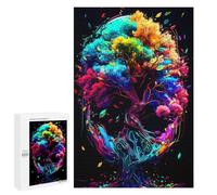 1000 PCS Jigsaws for Teenagerss Puzzle Colorful Tree Skull Artwork Jigsaws for Adults Relax Games Improve Memory Unique Gifts for Birthday And Christmas 1000 PCS