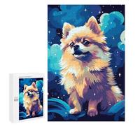 1000 PCS Jigsaws for Teenagerss Puzzle Cute Pomeranian Pixel Art Jigsaws for Adults Hands-on Game Pattern Assembly Unique Gifts for Birthday And Christmas 1000 PCS