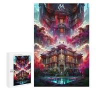 1000 PCS Jigsaws for Teenagerss Puzzle Dreamlike Fantasy Castle Puzzle for Adults Hands-on Game Difficult Hard Parent-child Interaction 1000 PCS