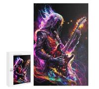 1000 PCS Jigsaws for Teenagerss Puzzle Electric Guitar Passion Puzzle for Adults Hands-on Game Difficult Hard Parent-child Interaction 1000 PCS
