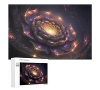 1000 PCS Jigsaws for Teenagerss Puzzle Enchanted Cosmic Bloom Puzzle for Adults Hands-on Game Difficult Hard Parent-child Interaction 1000 PCS
