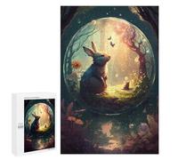 1000 PCS Jigsaws for Teenagerss Puzzle Enchanted Forest Globe Adult Jigsaw Puzzle Toy Wall Decor But Fun And Humorous Parent-child Interaction 1000 PCS