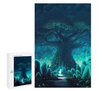 1000 PCS Jigsaws for Teenagerss Puzzle Enchanted Forest Glowing Tree Jigsaws for Adults Relax Games Improve Memory Unique Gifts for Birthday And Christmas 1000 PCS