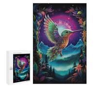 1000 PCS Jigsaws for Teenagerss Puzzle Enchanted Hummingbird Flight Puzzle for Adults Hands-on Game Difficult Hard Parent-child Interaction 1000 PCS