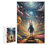 1000 PCS Jigsaws for Teenagerss Puzzle Fantasy Rabbit Journey Puzzle for Adults Hands-on Game Difficult Hard Parent-child Interaction 1000 PCS