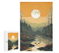 1000 PCS Jigsaws for Teenagerss Puzzle Forest Vintage Nature Jigsaws for Adults Hands-on Game Pattern Assembly Unique Gifts for Birthday And Christmas 1000 PCS