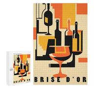 1000 PCS Jigsaws for Teenagerss Puzzle French Wine Adult Jigsaw Puzzle Relaxing Games Pattern Assembly Parent-child Interaction 1000 PCS