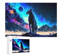 1000 PCS Jigsaws for Teenagerss Puzzle Galactic Panther Stance Puzzle for Adults Hands-on Game Difficult Hard Parent-child Interaction 1000 PCS