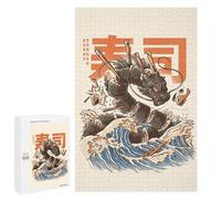1000 PCS Jigsaws for Teenagerss Puzzle GREAT SUSHI DRAGON Adult Jigsaw Puzzle Toy Wall Decor But Fun And Humorous Parent-child Interaction 1000 PCS