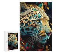 1000 PCS Jigsaws for Teenagerss Puzzle Leopard in Abstract Art Jigsaws for Adults Relax Games Improve Memory Unique Gifts for Birthday And Christmas 1000 PCS