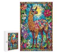 1000 PCS Jigsaws for Teenagerss Puzzle Llama in A Garden Jigsaws for Adults Hands-on Game Pattern Assembly Unique Gifts for Birthday And Christmas 1000 PCS