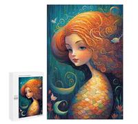 1000 PCS Jigsaws for Teenagerss Puzzle Mermaid Enchanted Isle Jigsaws for Adults Hands-on Game Pattern Assembly Unique Gifts for Birthday And Christmas 1000 PCS