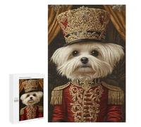 1000 PCS Jigsaws for Teenagerss Puzzle Neobaroque Nutcracker Maltese Dog Jigsaws for Adults Hands-on Game Pattern Assembly Unique Gifts for Birthday And Christmas 1000 PCS