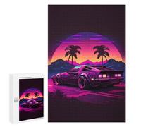 1000 PCS Jigsaws for Teenagerss Puzzle Neon Desert Drive Adult Jigsaw Puzzle Toy Wall Decor But Fun And Humorous Parent-child Interaction 1000 PCS