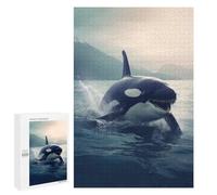 1000 PCS Jigsaws for Teenagerss Puzzle Orca 1 Teenagers Puzzles Toy Wall Decor Perfect Decoration Unique Gifts for Birthday And Christmas 1000 PCS