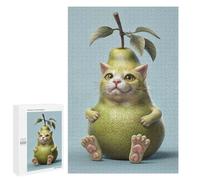1000 PCS Jigsaws for Teenagerss Puzzle Pear Cat Funny Teenagers Puzzles Toy Wall Decor Perfect Decoration Unique Gifts for Birthday And Christmas 1000 PCS
