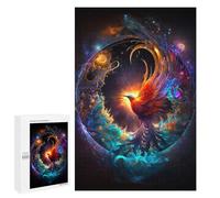 1000 PCS Jigsaws for Teenagerss Puzzle Phoenix Rising Cosmic Artwork Jigsaws for Adults Hands-on Game Pattern Assembly Unique Gifts for Birthday And Christmas 1000 PCS