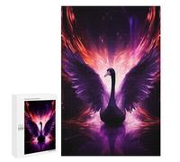 1000 PCS Jigsaws for Teenagerss Puzzle Purple Fire Swan Jigsaws for Adults Hands-on Game Pattern Assembly Unique Gifts for Birthday And Christmas 1000 PCS