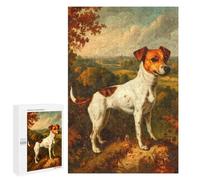 1000 PCS Jigsaws for Teenagerss Puzzle Retro Jack Russell Terrier Jigsaws for Adults Hands-on Game Pattern Assembly Unique Gifts for Birthday And Christmas 1000 PCS