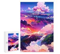 1000 PCS Jigsaws for Teenagerss Puzzle Serene Sky Over Mountains Puzzle for Adults Hands-on Game Difficult Hard Parent-child Interaction 1000 PCS