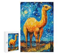 1000 PCS Jigsaws for Teenagerss Puzzle The Starry Night Camel Jigsaws for Adults Hands-on Game Pattern Assembly Unique Gifts for Birthday And Christmas 1000 PCS