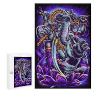 1000 PCS Jigsaws for Teenagerss Puzzle Vibrant Elephant Deity Artwork Jigsaws for Adults Relax Games Improve Memory Unique Gifts for Birthday And Christmas 1000 PCS