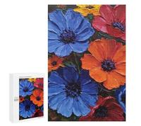 1000 PCS Jigsaws for Teenagerss Puzzle Vibrant Flower Bouquet Puzzle for Adults Family Games A Work of Art Parent-child Interaction 1000 PCS