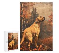 1000 PCS Jigsaws for Teenagerss Puzzle Vintage Labrador Retriever Jigsaws for Adults Hands-on Game Pattern Assembly Unique Gifts for Birthday And Christmas 1000 PCS