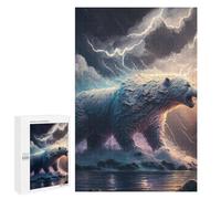1000 PCS Jigsaws for Teenagerss Thundering Arctic Majesty Puzzle for Adults Toy Wall Decor A Work of Art Birthday Present, Gifts, 1000 PCS