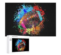 1000 PCS Jigsaws for Teenagerss Vibrant Football Artwork Jigsaw Puzzle Relaxing Games Difficult Challenge Challenging To Complete 1000 PCS