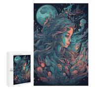 1000 PCS Jigsaws for Teenagerss Whimsical Cosmic Portrait Jigsaw Puzzle Relaxing Games Difficult Challenge Challenging To Complete 1000 PCS