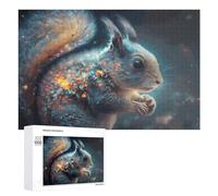 1000 PCS Jigsaws for Teenagerss Whimsical Squirrel A Digital Art Masterpiece Puzzle for Adults Relaxing Games Enhance Memory Gifts for Friends And Family 1000 PCS