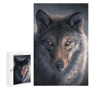 1000 PCS Jigsaws for Teenagerss Wolf's Gaze Wild Eyes -1 Puzzle for Adults Anti-Stress Toys Difficult Hard Birthday Present, Gifts, 1000 PCS