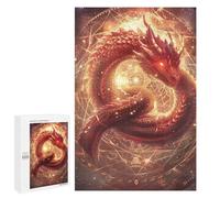 1000 PCS Jigsaws Magical Fire Dragon Artwork Jigsaws for Adults Puzzle Hand Speed Race Help The Brain Exercise Beautiful Design Game 1000 PCS