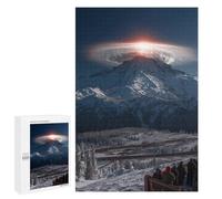 1000 PCS Jigsaws Snow-Capped Mountain Sunrise Jigsaws for Adults Puzzle Hand Speed Race Help The Brain Exercise Beautiful Design Game 1000 PCS