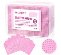 1000 PCS Lint Free Nail Wipes,Eyelash Extension Glue Wipes with Container,Super Absorbent Soft Non-Woven Fabric Lash Glue Wipes,Lint Free Wipe for Lash Extension Supplies & Nail Polish Remover-Pink