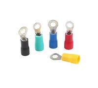 1000 Pcs/Lot RV2-3 4 5 6 8 10 Ring insulated terminal Cable Wire Connector Electrical Crimp Terminal AWG 16-14(Beige,RV2-4)