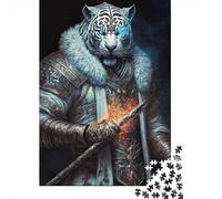 1000 Pcs Mechanical Tiger Jigsaw Puzzle Adult Creative Rectangular Puzzle Paper Puzzle Funny Educational Toy 1000pcs (38x26cm)