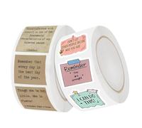 1000 Pcs Motivational Stickers for Adults,Teacher Reward Prizes Decals for Scrapbook, Planner, Journal, Water Bottle Inspirational Word Stickers in 2 Rolls Aesthetic Labels for DIY Laptop Books